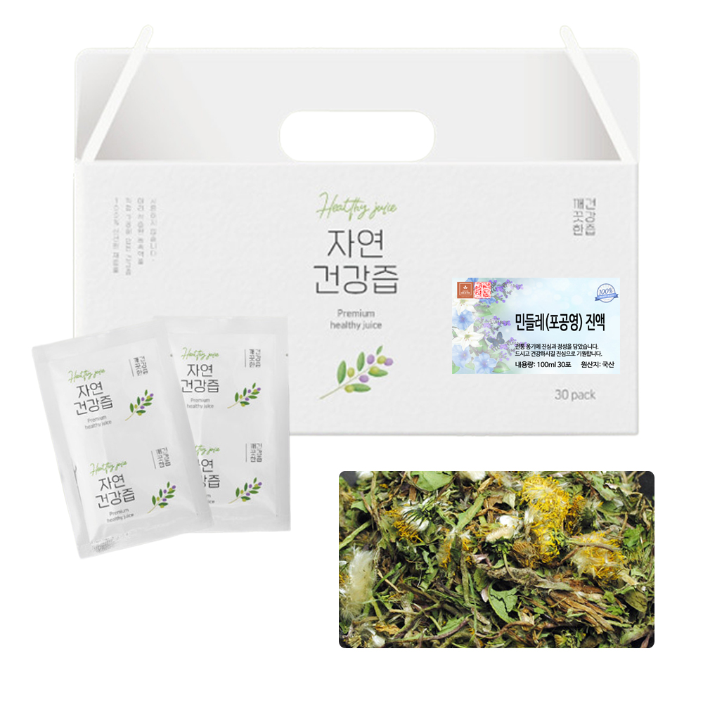 국산 민들레 포공영 즙 차 건강즙 진액 엑기스 액기스 100ml 30개입 제품 이미지