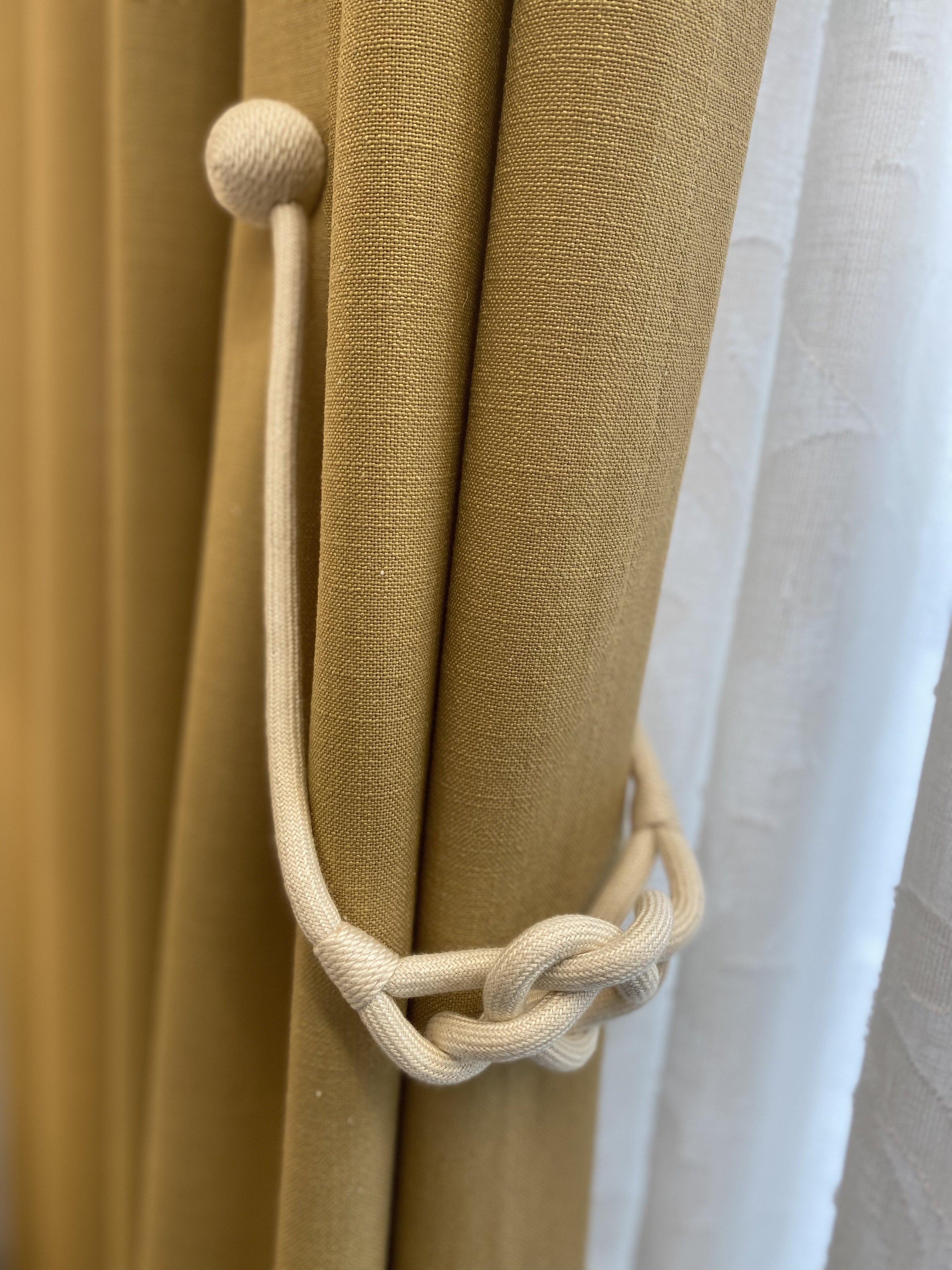 코지앳홈샵 - 매듭꼬임 자석 커튼타이백(3종컬러)1개