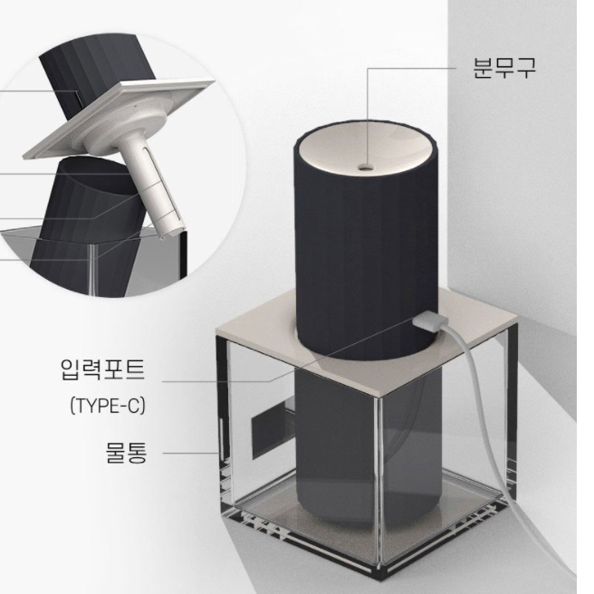 회사용 독서실 1인용 책상 가습기 탁상용 가습기 사무실 탁상 가습기  - 상세 이미지 5