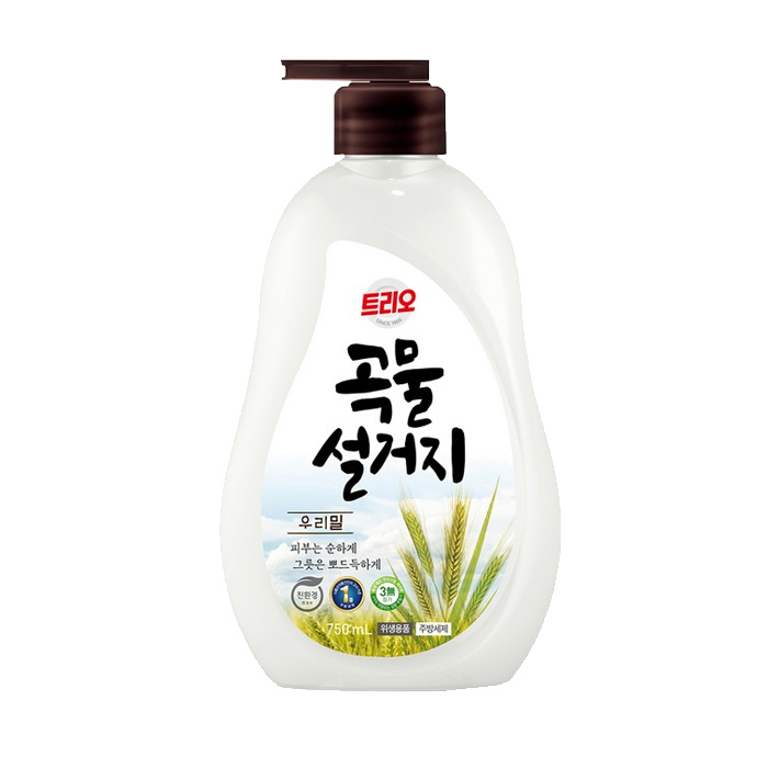 애경 트리오 곡물 우리밀750ml 용기 주방 세제 퐁퐁 - 상품 이미지