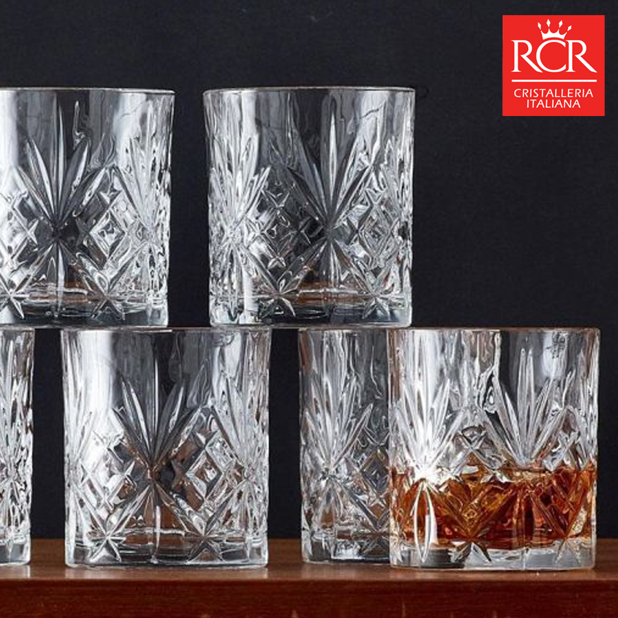 RCR 크리스탈 위스키잔 고급 술잔 선물세트 6P 310ml, 6개, 멜로디아 언더락잔