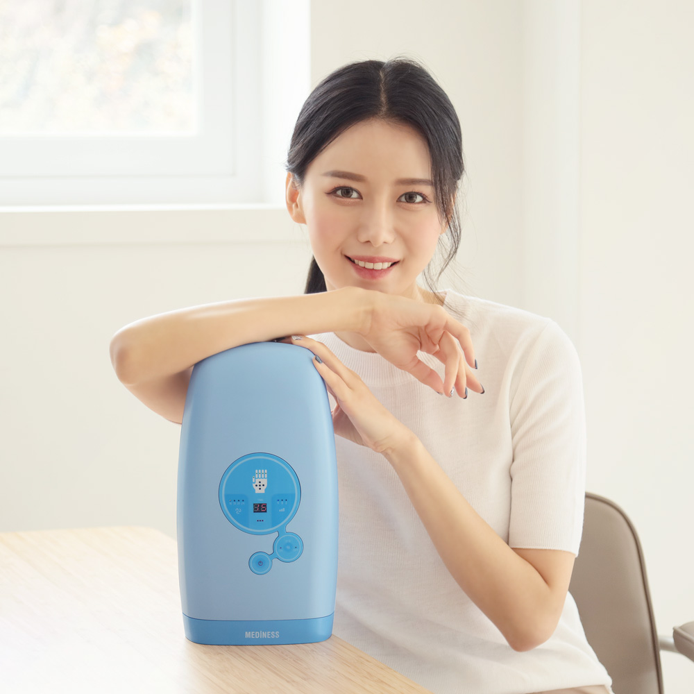 굿터치 안마기 핸드케어 온열 지정집중 손마사지기 MVP-3405 (바이올렛) 대표 이미지