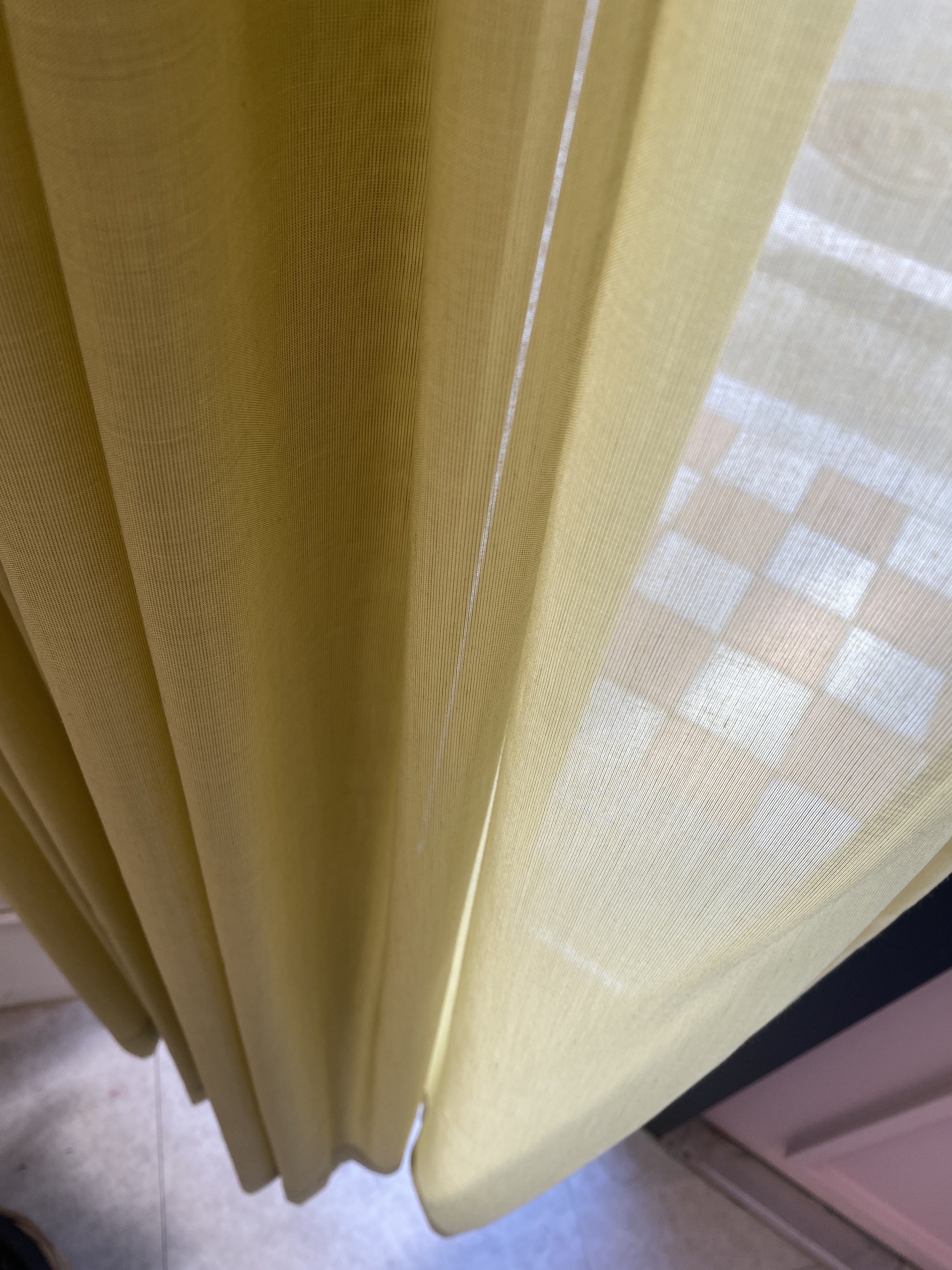 코지앳홈샵[맞춤제작] 실키컬러 쉬폰 (블루그레이 머스타드 연하늘) 속커튼3종