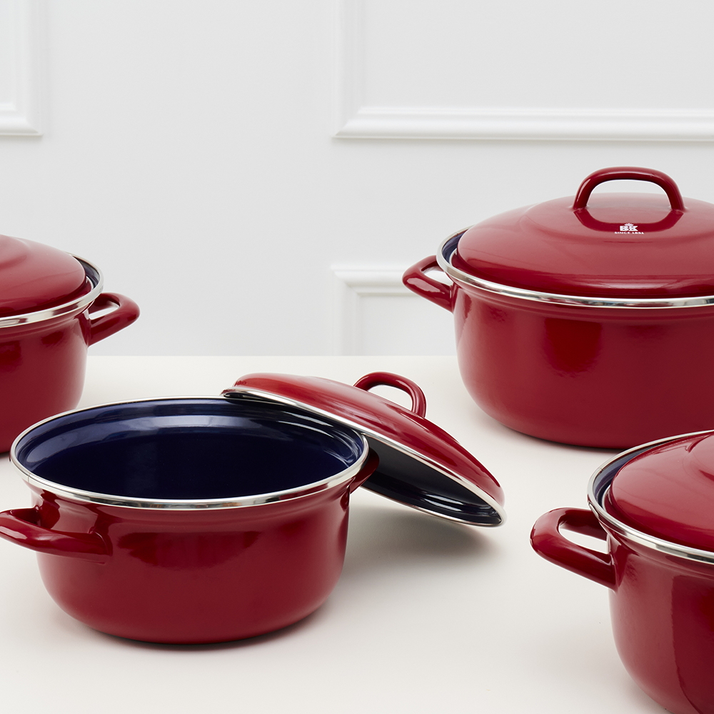 BK쿡웨어 더치오븐 양수냄비 레드 20cm 인덕션 카본스틸 솥밥 주물냄비 - 상세 이미지 4