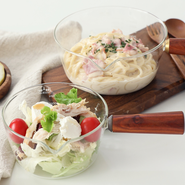 리빙스토리 내열유리 샐러드볼 시리얼 요거트볼 500ml - 상품 이미지