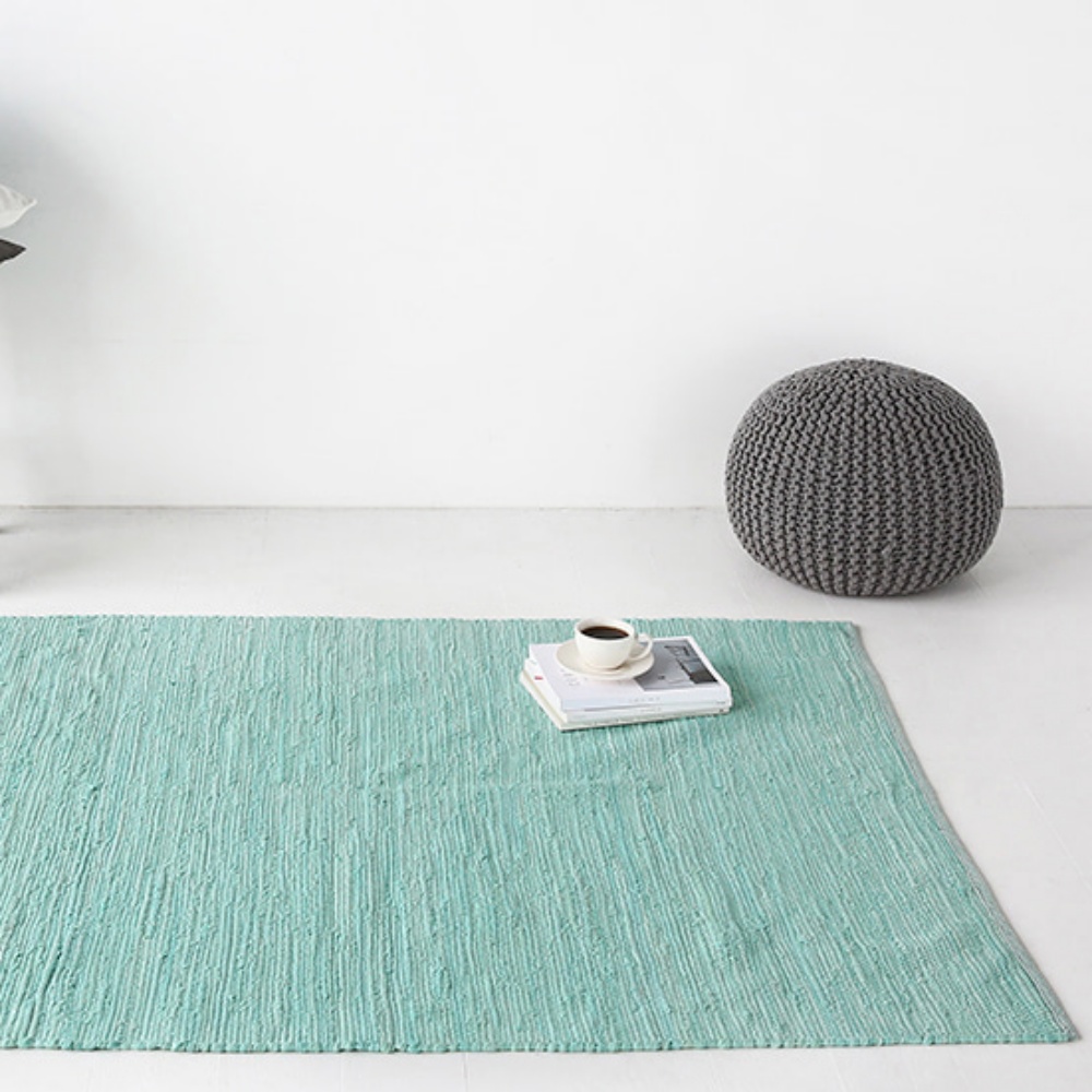 원형 거실 러그 미니 워셔블 순면 단모 대형 먼지없는 카페트 SUNFLOW 아이보리S