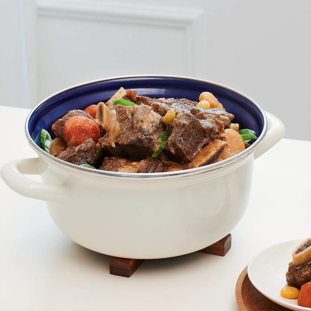 BK쿡웨어 더치오븐 양수냄비 레드 20cm 인덕션 카본스틸 솥밥 주물냄비 - 상세 이미지 3