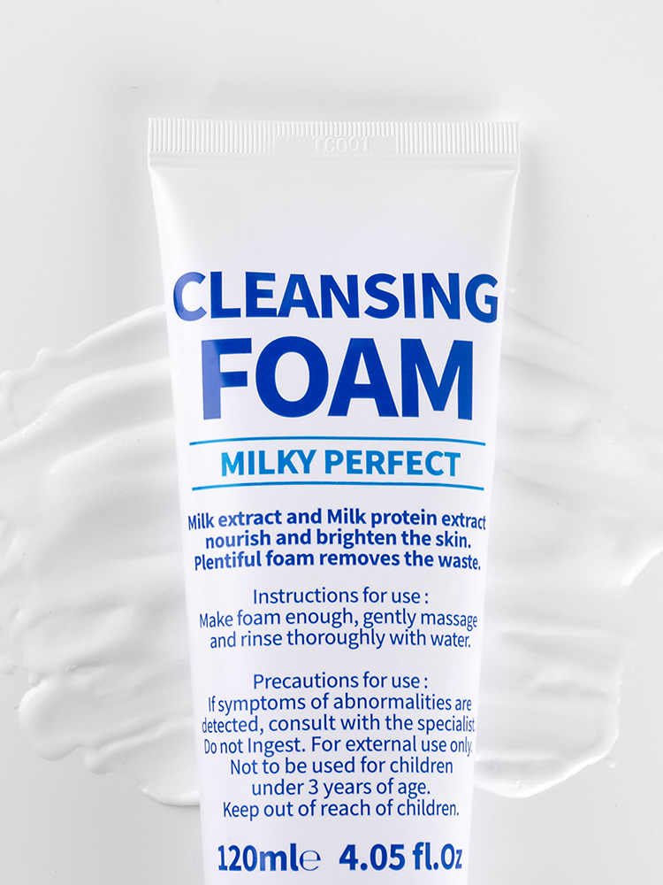 약산성 저자극 우유 폼클렌징 120ml [1+1+1+1] 이미지 2