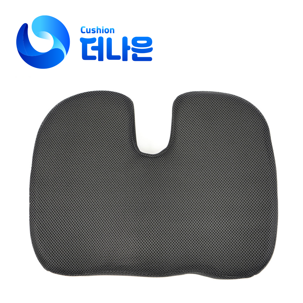 푹신한 메모리폼 심플 U방석 의자 사무실 사무용 메쉬 커버포함 공부 카페 쿠션 식탁 - 상품 이미지