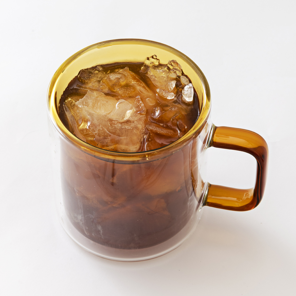 칼딘 홈카페 이중 내열 유리컵 더블월글라스 컬러풀 머그 컵 그레이