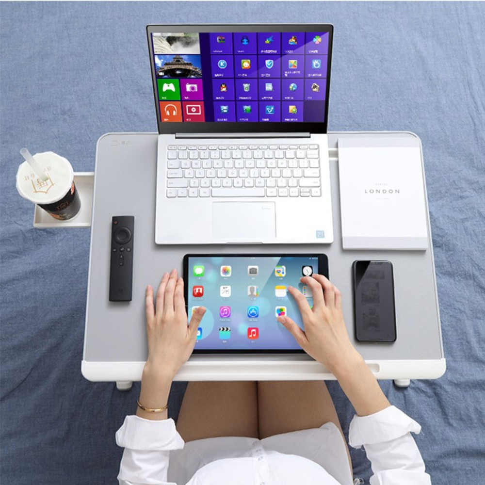 접이식테이블 폴딩 탁자 간이 침대식탁 베드트레이 원룸 휴대용 다용도테이블