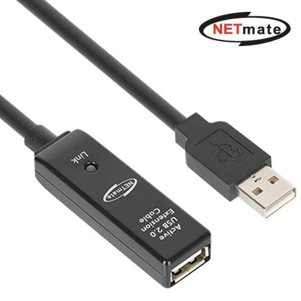 강원전자 넷메이트 USB2.0 무전원 리피터 거리 연장 7m, 1개