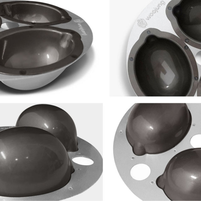 레몬틀 3구 에어프라이기 베이킹 오븐용 베이킹용틀 베이킹팬 (실팝코팅) - 상세 이미지 4
