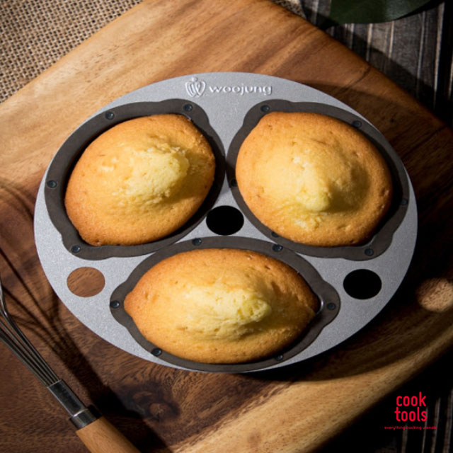 에어프라이기 베이킹 오븐용 레몬틀 3구 베이킹용틀 베이킹팬 (실팝코팅)