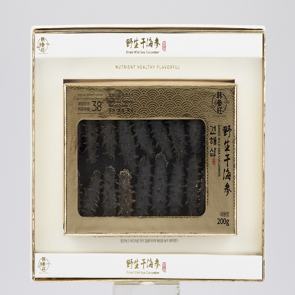 한삼왕 백령도 자연산 건해삼 200g 선물세트 전가복 해삼탕 불도장 셰프용 - 상세 이미지 3