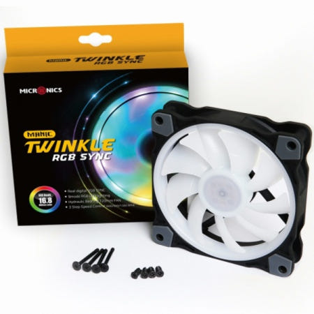 마이크로닉스 MANIC 트윙클 Digital RGB Sync (1PACK) 시스템/케이스용 쿨러
