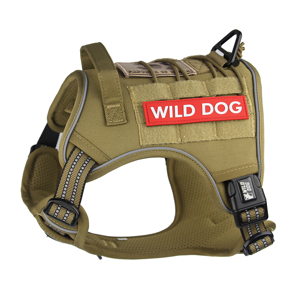 와일드독 아웃도어 강아지하네스 앞섬방지 소형견 대형견 레드 S