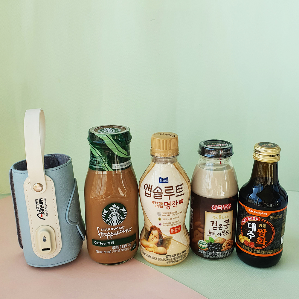 아가프라 휴대용 젖병 보틀워머 USB 액상분유,새벽수유 온도유지,외출 필수템 - 상세 이미지 4