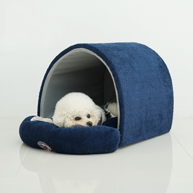 강아지 동굴집 턱받침 베개 쿠션 동글이 애견 하우스 극세사 반려견 방석분리