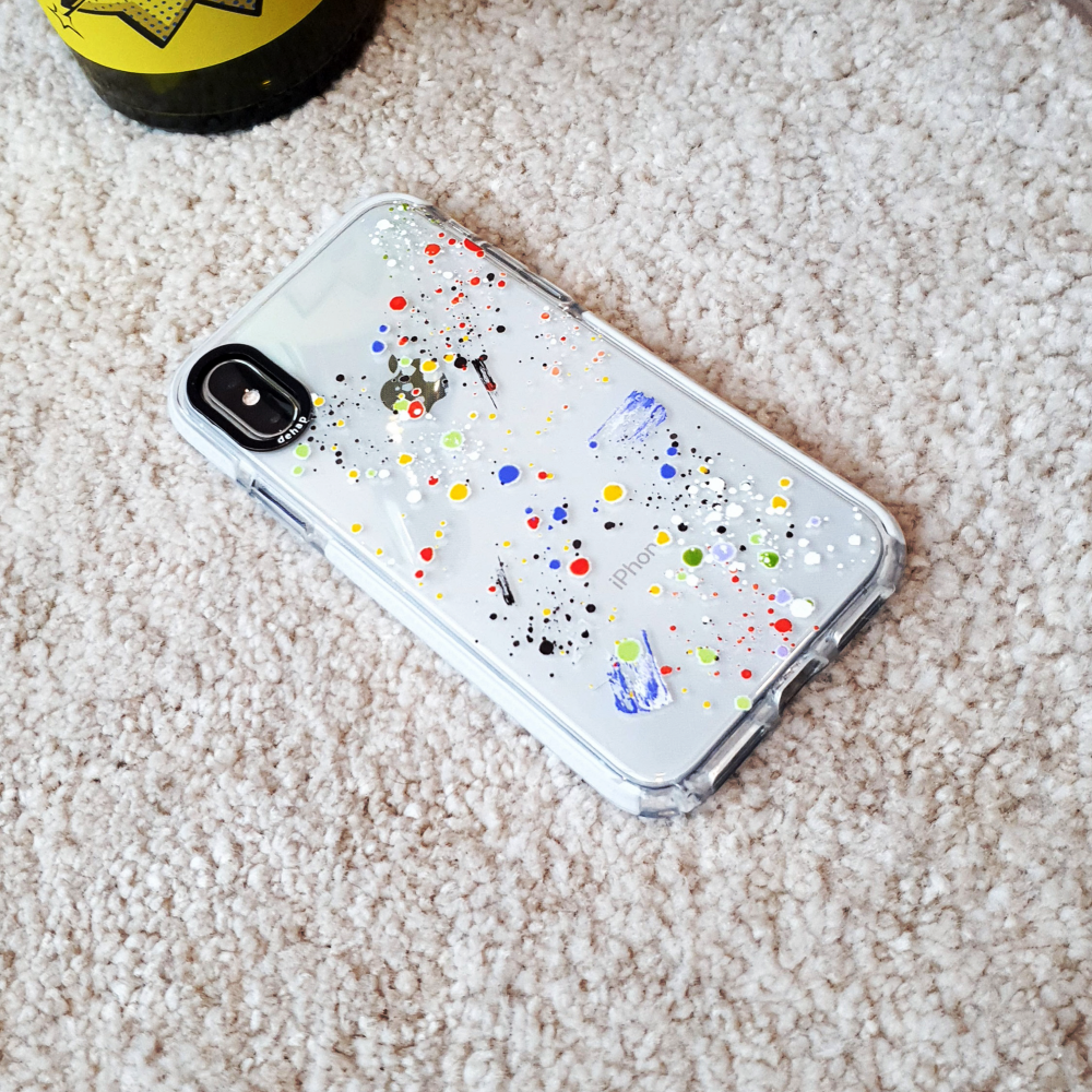 페인트 아이폰 12프로 지문방지 투명 케이스 se3 - 상세 이미지 2