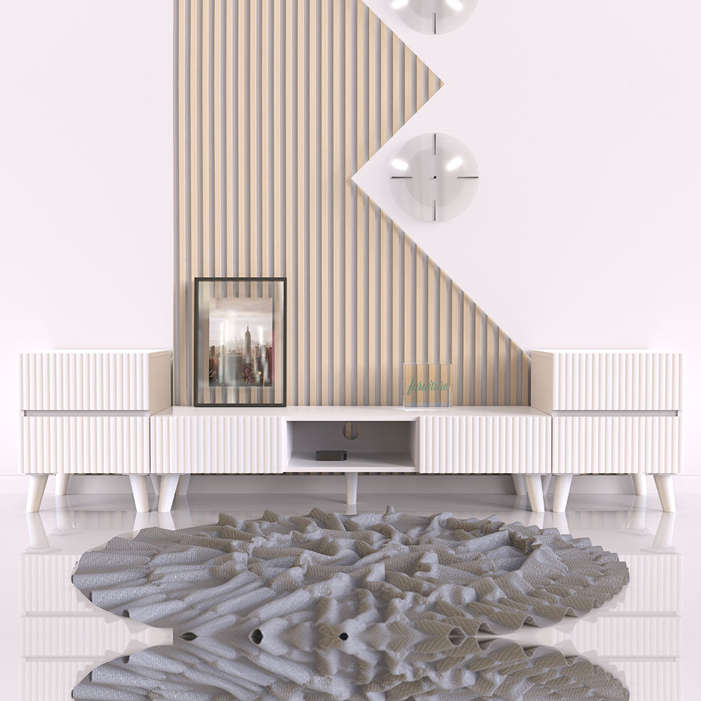 마하 낮은 티비 서랍장 거실장 2000