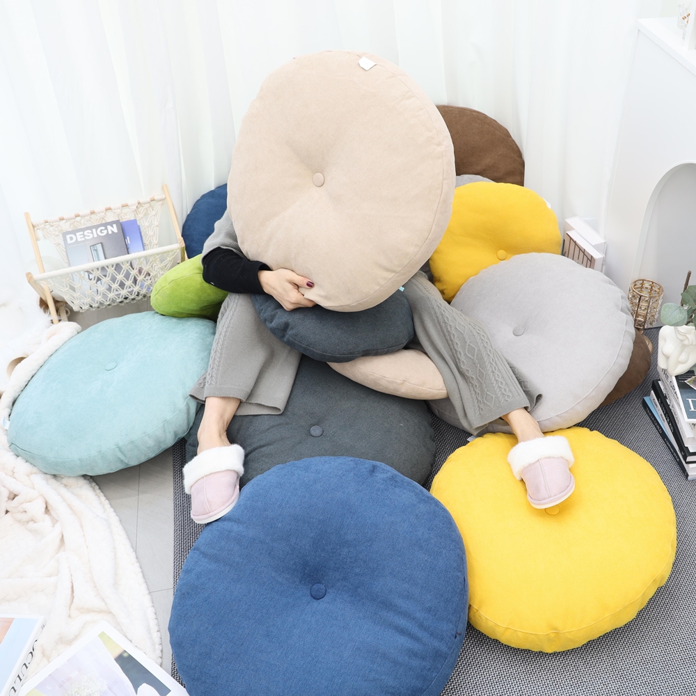 노리스 원형 방석 푹신한 좌식 식탁 의자 사무실 쿠션 마쉬멜로 소형
