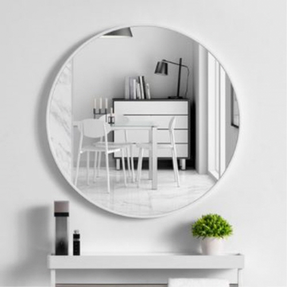 벽에 붙이는거울 원형거울 40cm 화장대 세면대 욕실거울