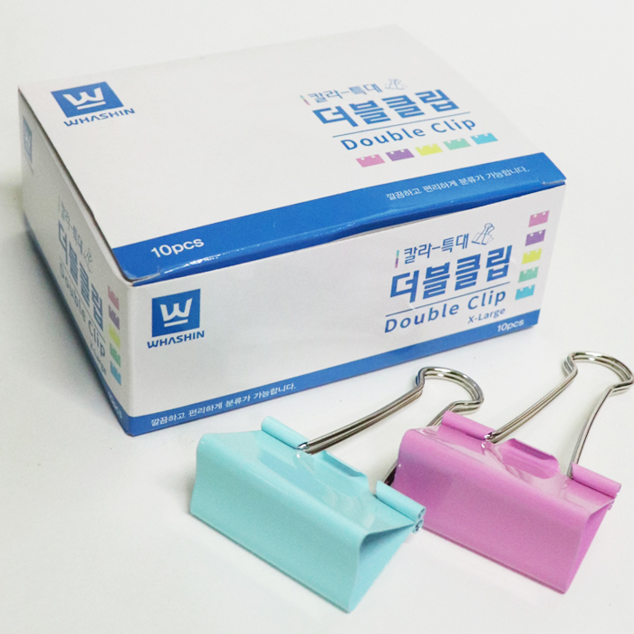 화신공업 더블크립:(소)50개입/1갑 /화신 더블클립 칼라집게 - 상세 이미지 5
