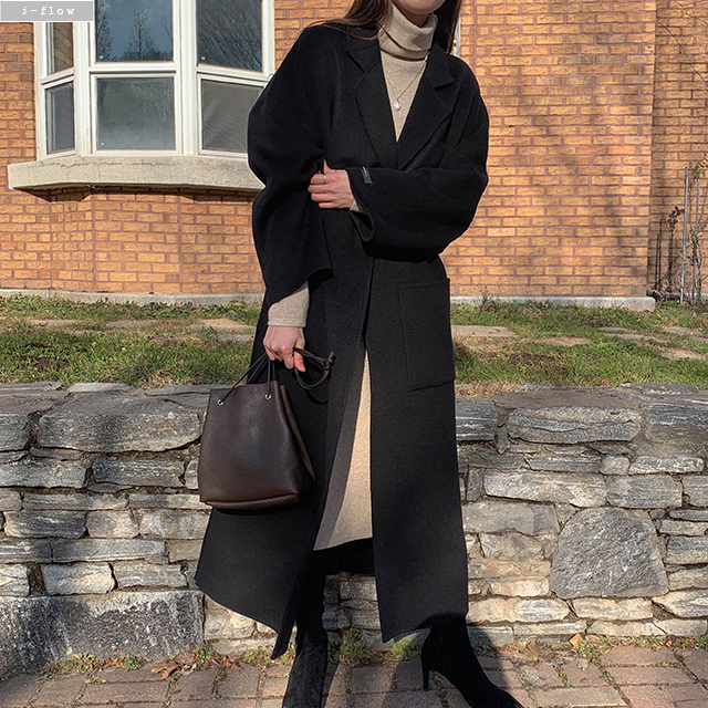 부드러운 울 캐시미어 폴라 롱 니트원피스 5color 가을 겨울 도톰 비스코스 제이플로우