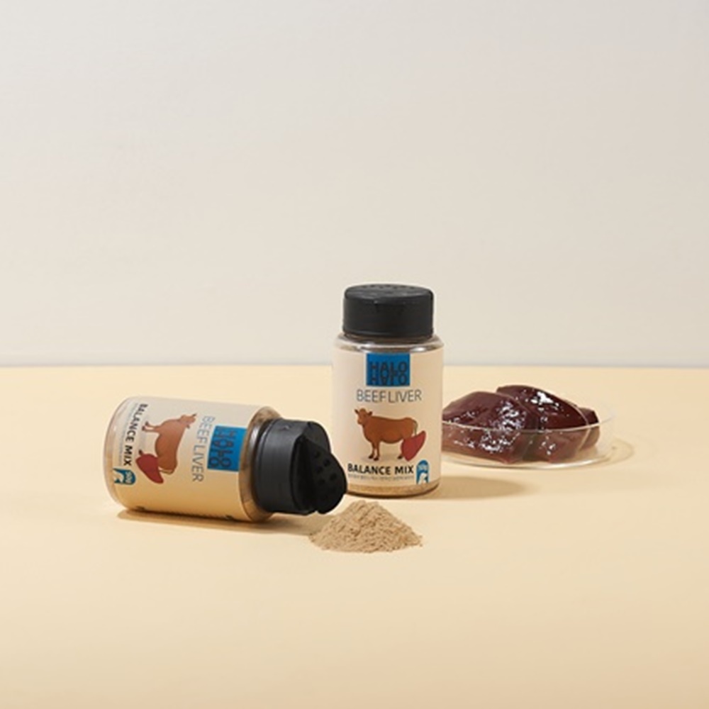 골드로니 할로할로 밸런스 믹스 파우더 강아지 영양식 애견 특식 노견 간식 소간, 50g, 1개 - 상세 이미지 3