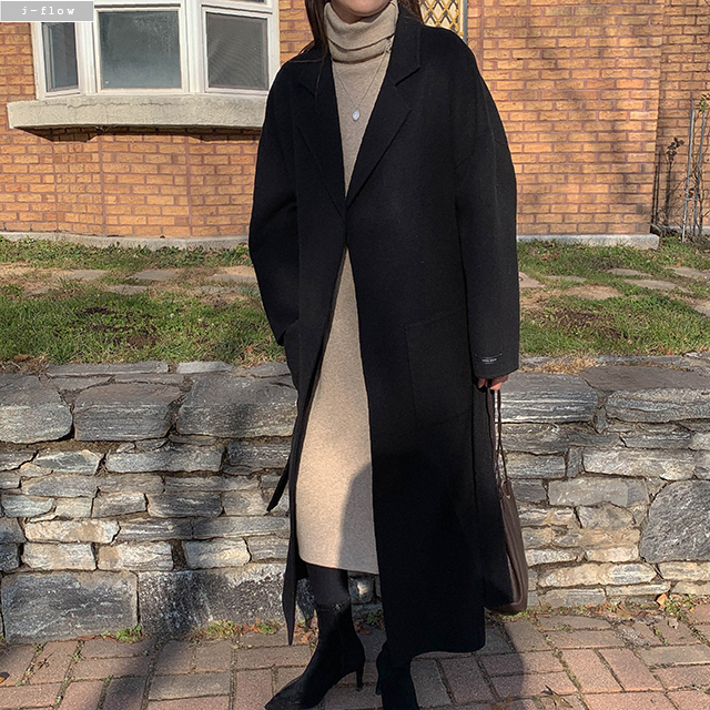 부드러운 울 캐시미어 폴라 롱 니트원피스 5color 가을 겨울 도톰 비스코스 제이플로우