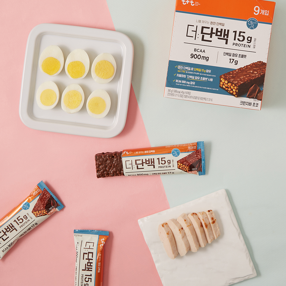 빙그레 더단백 프로틴바 크런치바 초코 9개입+피넛버터 9개입 상세 이미지 6