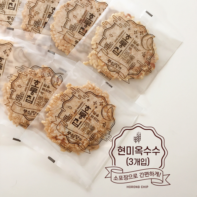 풍심당 호롱칩 현미 옥수수 누룽지 15개 (15개, 30개)