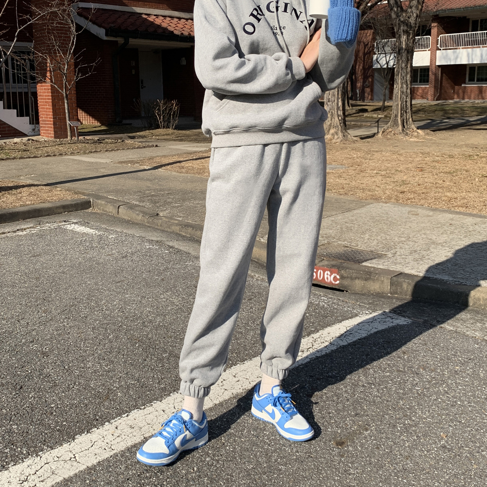 편한 일자 여성 조거팬츠 트레이닝 밴딩바지 여성 배기팬츠 - 상품 이미지