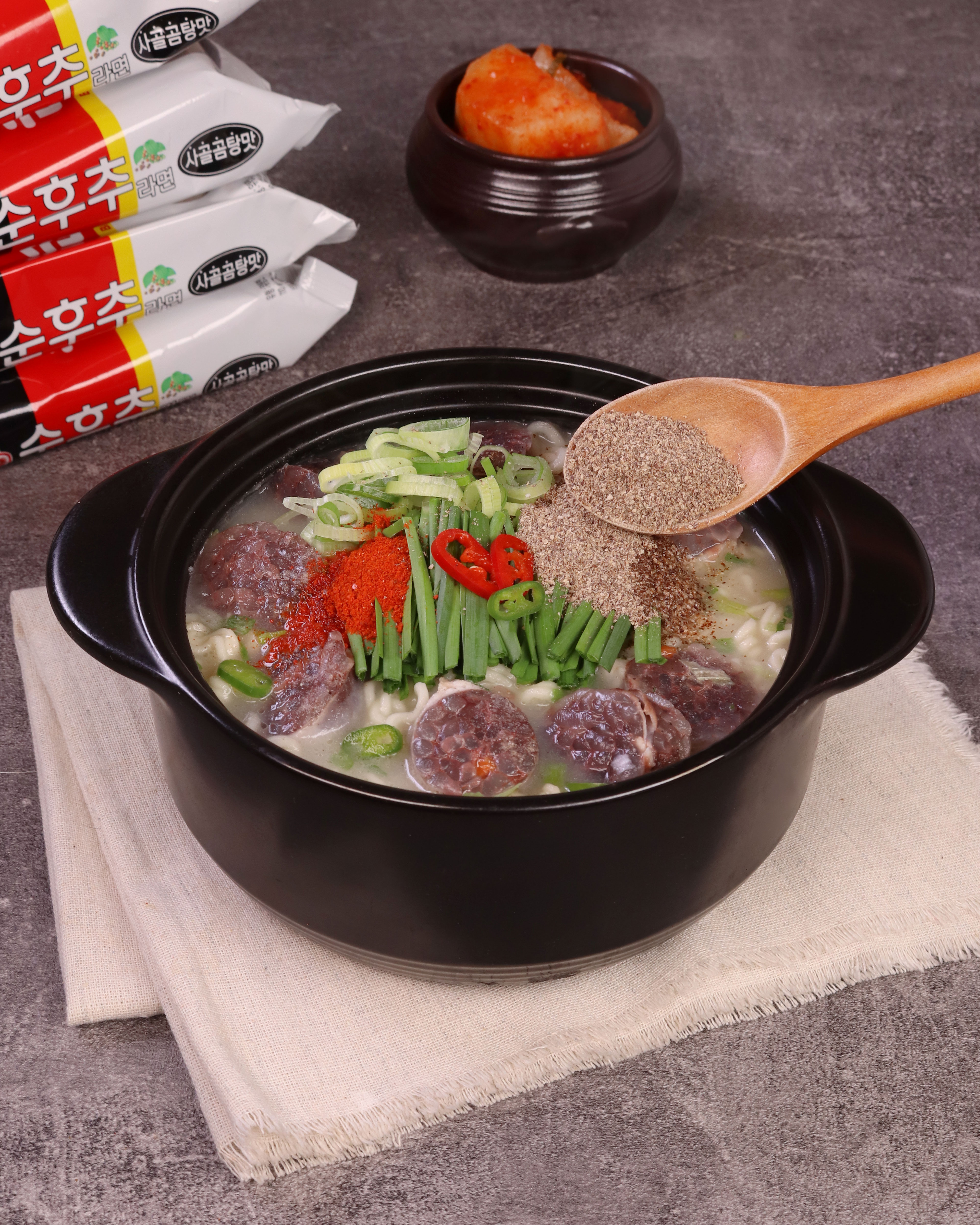 오뚜기 순후추라면 사골곰탕맛 110g, 4개 - 상세 이미지 4
