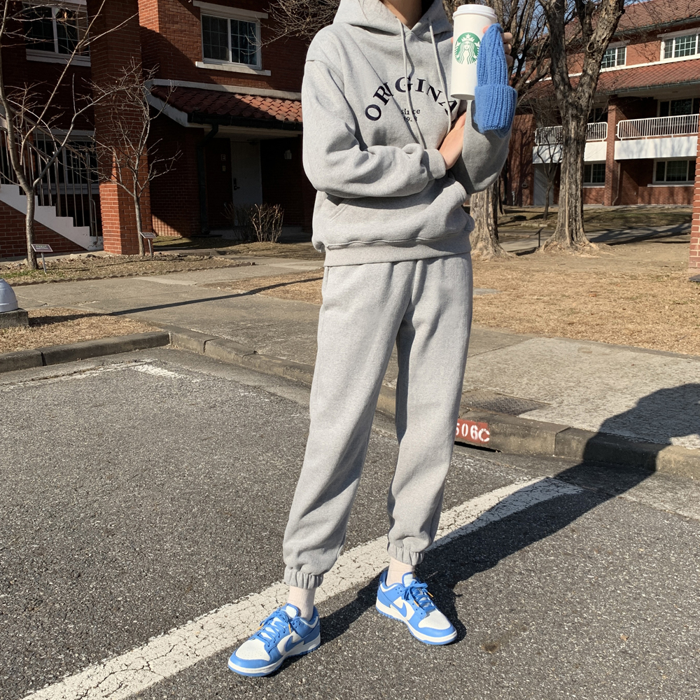 편한 일자 여성 조거팬츠 트레이닝 밴딩바지 여성 배기팬츠 - 상세 이미지 3