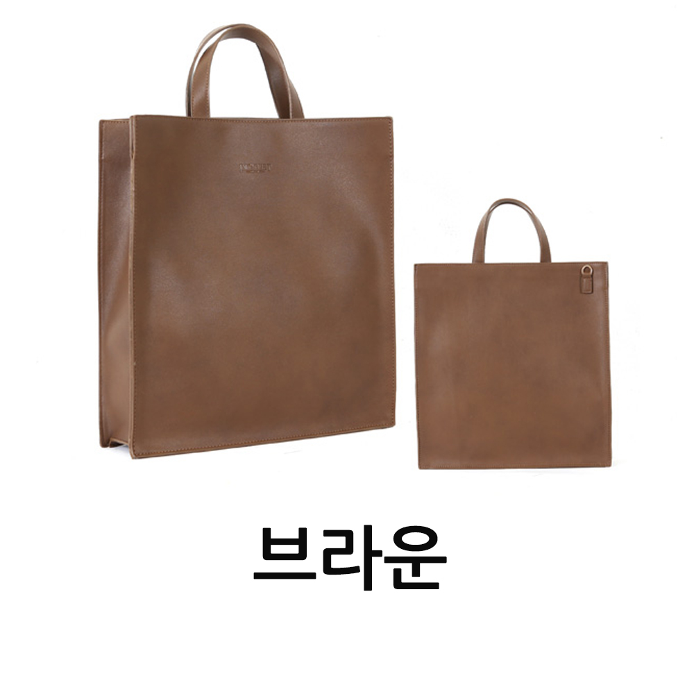직장인 여성 서류가방 여자 대학생 여대생 A4 수납 가방 손목 팔목 토드 크로스 가방 - 상세 이미지 3