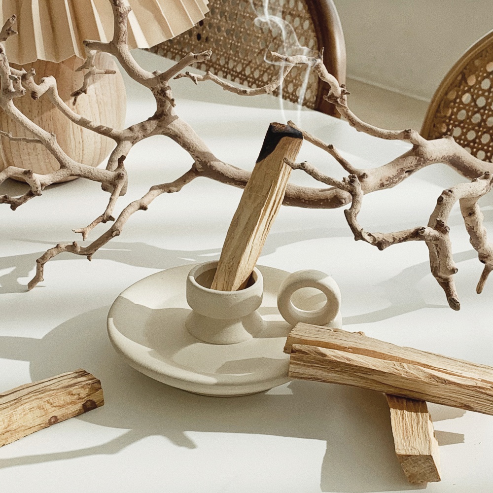 유월가게 팔로산토 스머지 우드 스틱 홀더 팔로산토우드5조각