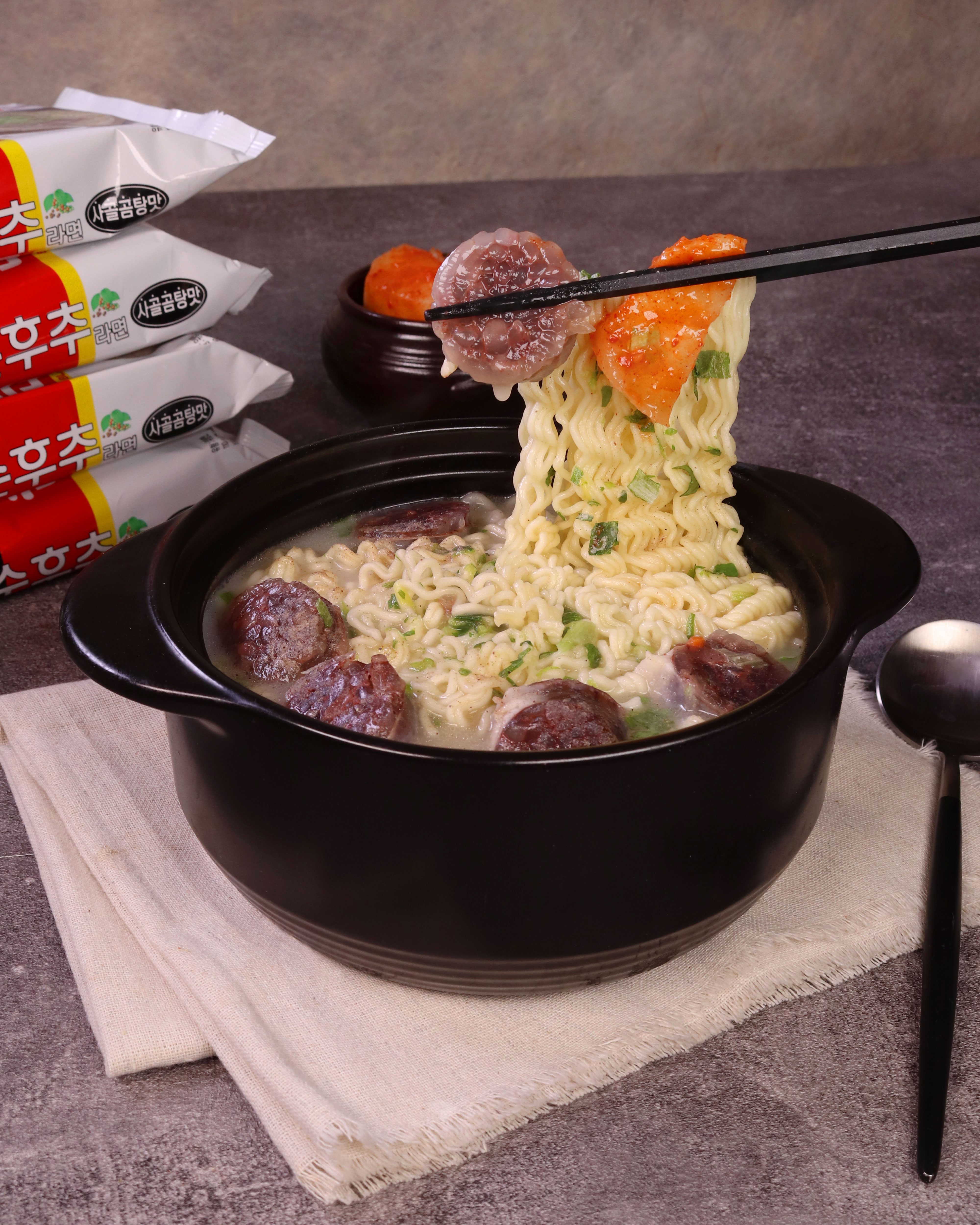오뚜기 순후추라면 사골곰탕맛 110g, 4개 - 상세 이미지 3