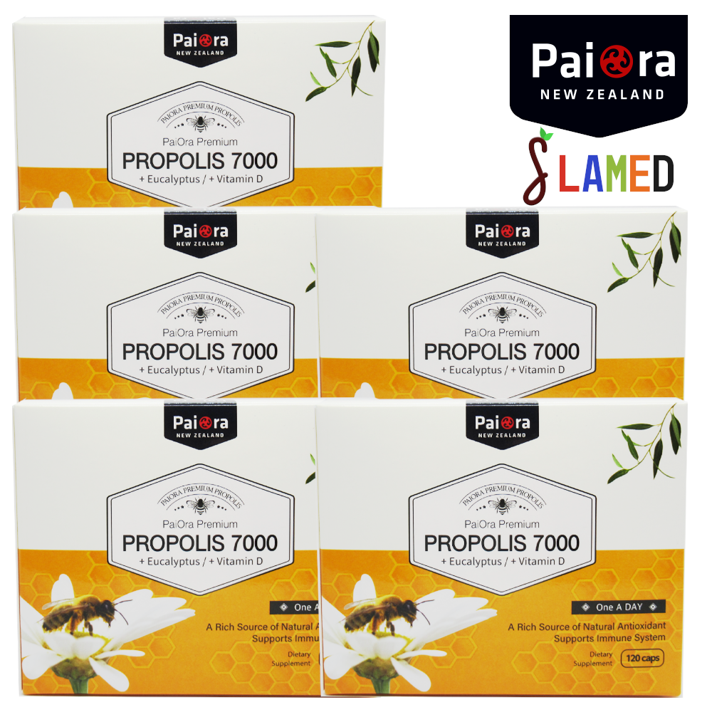 Kl 뉴질랜드 파이오라 프로폴리스 7000mg 120캡슐 5통 유칼립투스 비타민D 함유