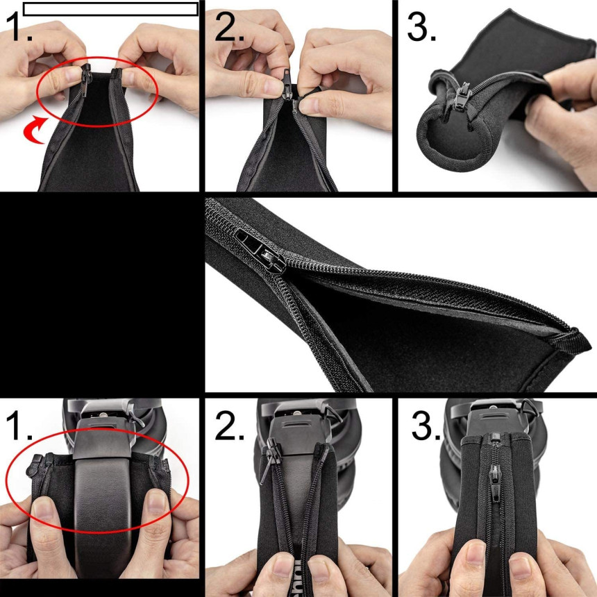오디오테크니카 ATH-M50X 호환 헤드 머리 커버 덮개 패드 - 상세 이미지 5