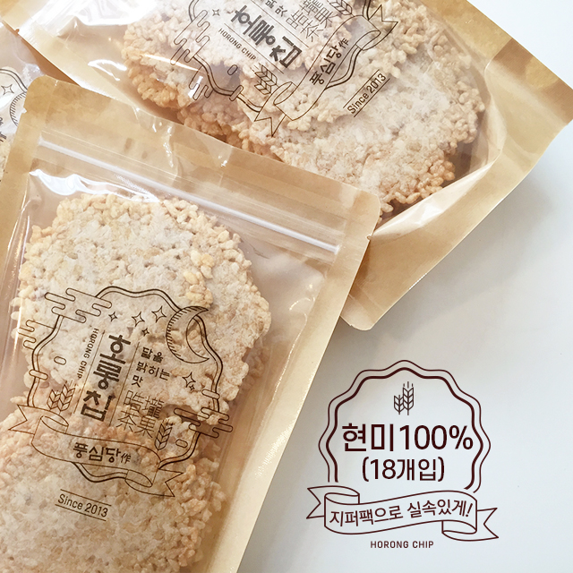 풍심당 호롱칩 현미 누룽지 3팩 (3팩, 5팩) : 풍심당