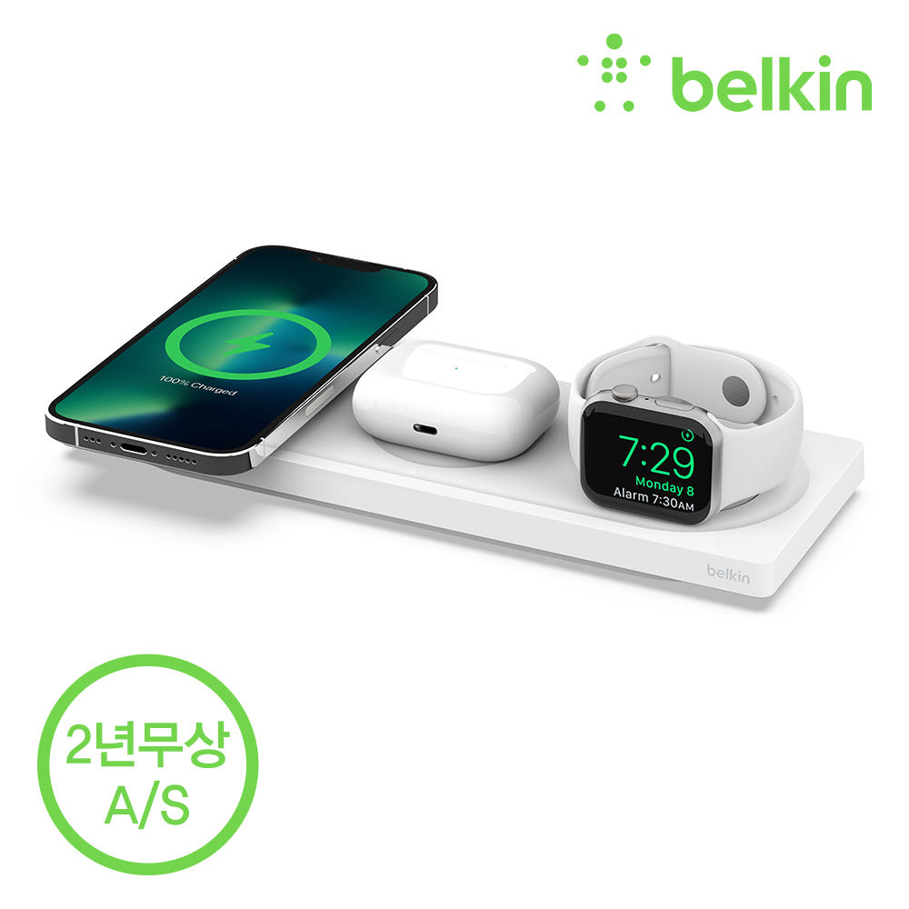 벨킨 3in1 맥세이프 충전기 패드 15W WIZ016kr