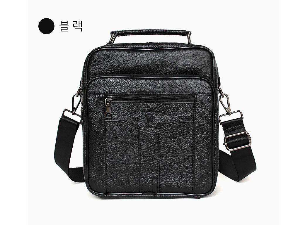 남성 소가죽 메신저백 성경책 세로 소형 아이패드 크로스백 가죽 고급 미니백 어깨 가방 - 상세 이미지 2
