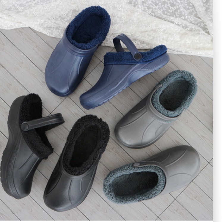겨울 실외 슬리퍼 사무용 겨울용 슬리퍼 굽있는 털 슬리퍼