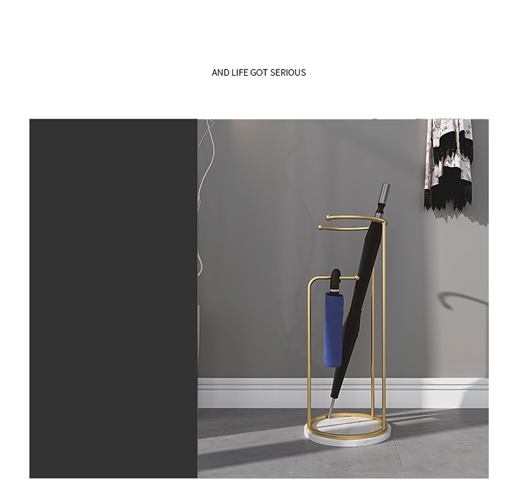 북유럽 골드 대리석 우산 꽂이 모던 앤틱 디자인 철제 정리대