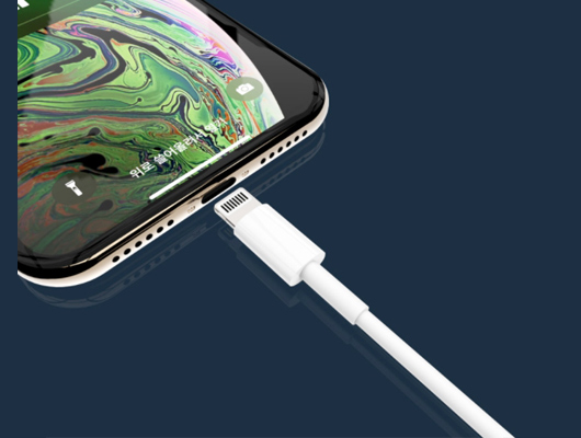 USB 라이트닝 8핀 2.4A 고속데이터충전케이블 1M 단선방지 내부설계 아이폰 케이블 - 상세 이미지 4