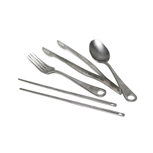 루엣비든 빈티지 커틀러리 캠핑 식기 포크 아웃도어 키친 피크닉 생존 취사도구 커트러리 - 상세 이미지 4