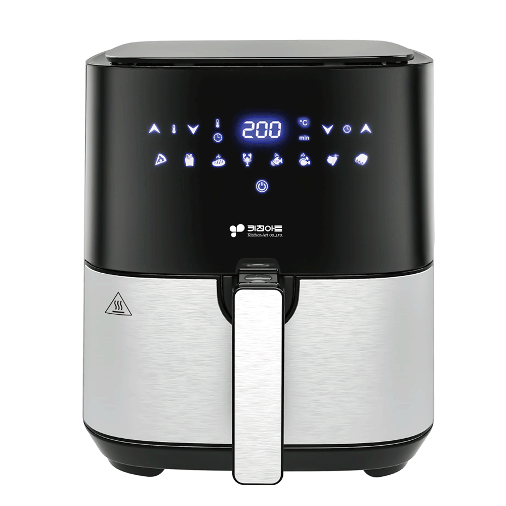 키친아트 스텐 에어프라이어 돈까스 닭다리 가정용 튀김기 에어플라이 KAH-AFR770
