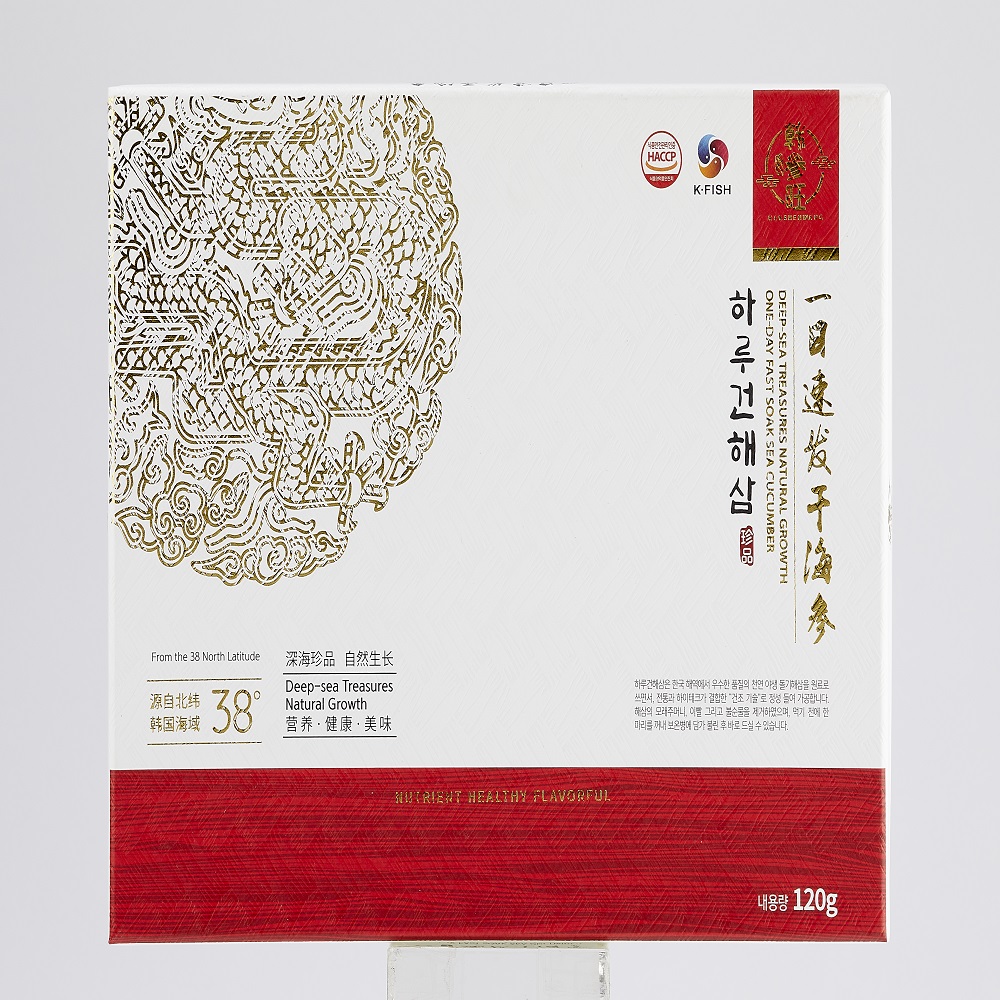 한삼왕 백령도 자연산 하루건해삼 선물세트 120g 전가복 해삼탕 불도장 셰프용 - 상세 이미지 2